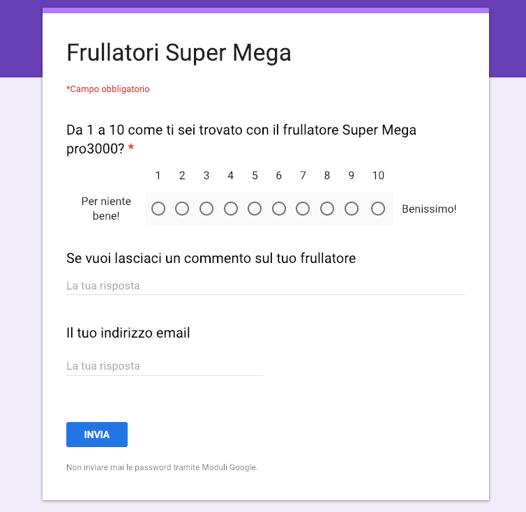 net promoter score form